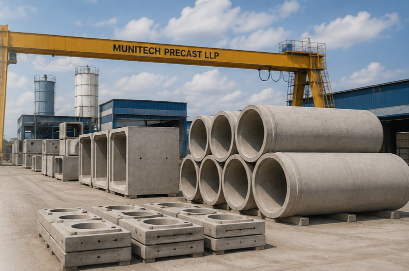 Munitech Precast Factory in Songadh, Gujarat